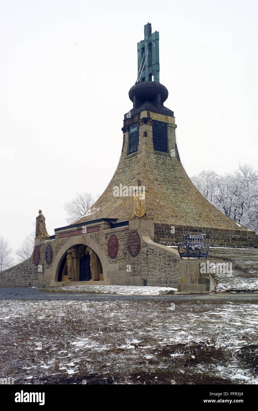 Memorial for the battle of Austerlitz, Czech Republic Stock Photo