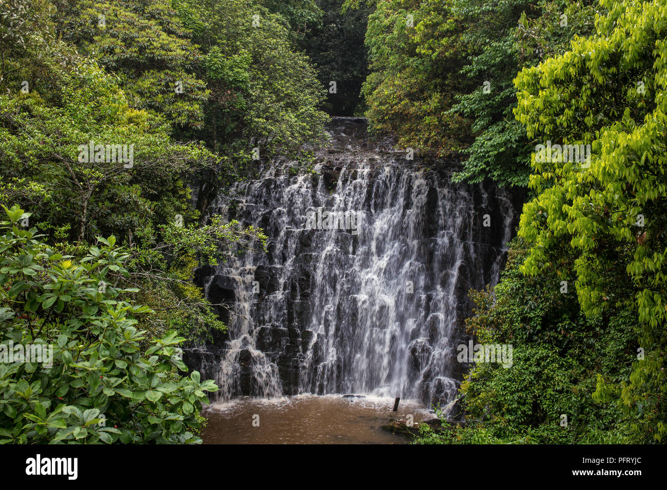 Elephant waterfall in Upper Shillong, Meghalaya, India Stock Photo