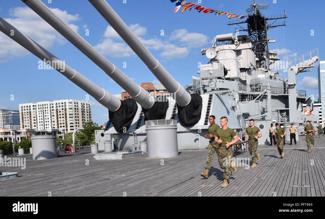 Marines from the USMC's Security Forces Training Company from NSA Hampton Roads' Northwest Annex