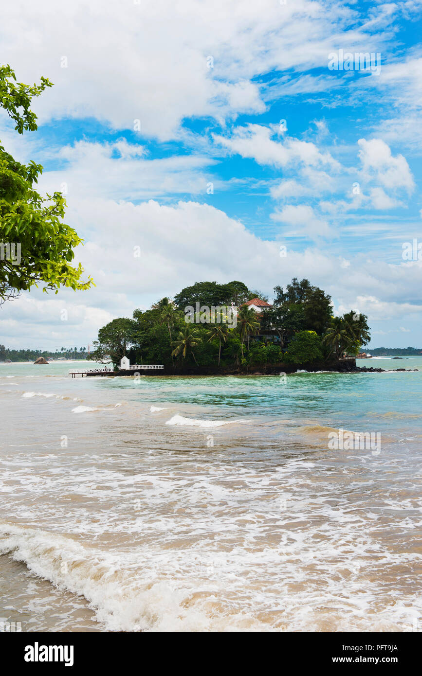 Sri Lanka, Southern Province, Weligama, Taprobane Island, view of island Stock Photo