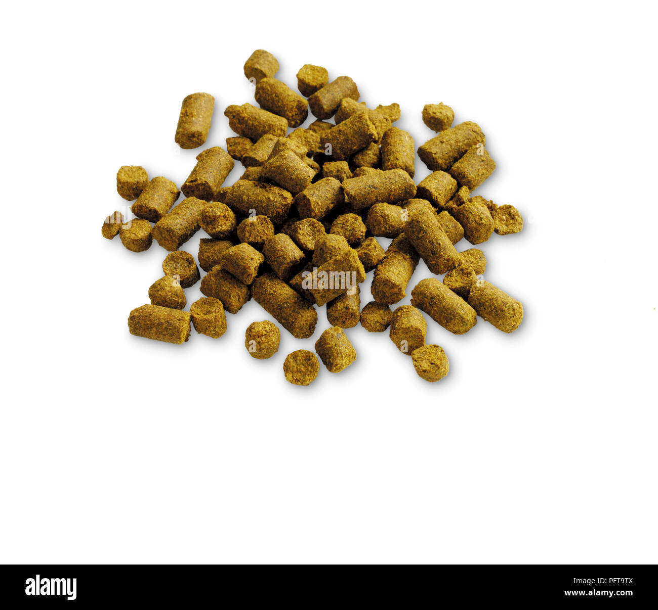 Hop pellets for brewing beer Stock Photo