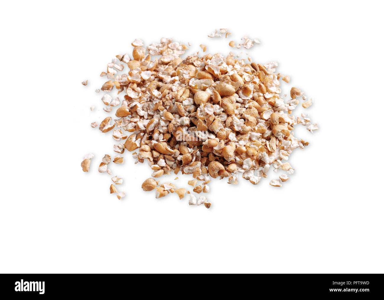Torrified wheat for brewing beer Stock Photo