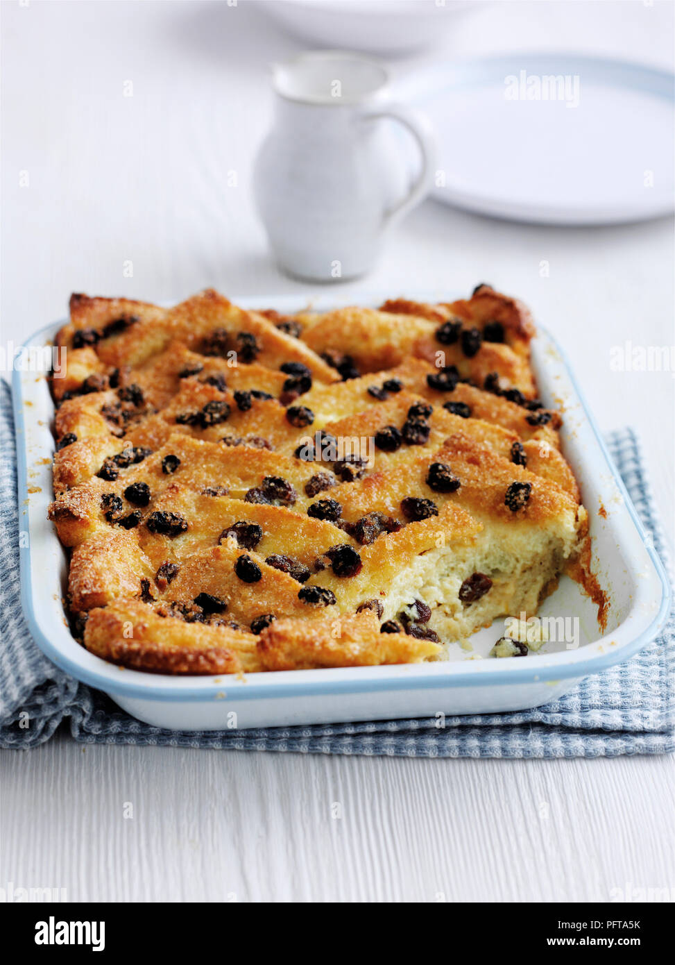 Bread And Butter Pudding With Sultanas In Baking Dish Stock Photo Alamy Bread And Butter Pudding With Sultanas In Baking Dish Stock Photo Alamy