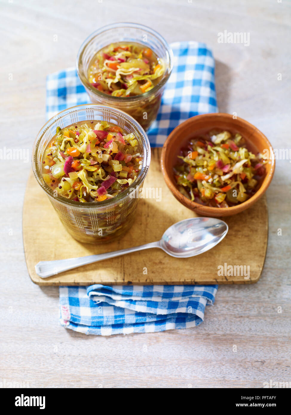 Chow chow pickled vegetable relish Stock Photo Alamy