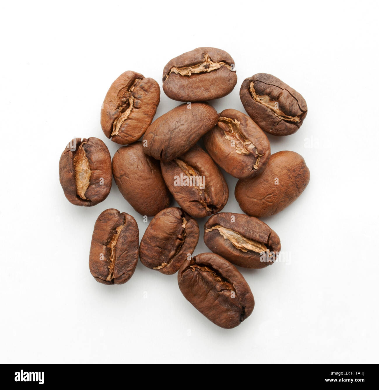 Nicaragua, roasted Maracaturra washed coffee beans Stock Photo