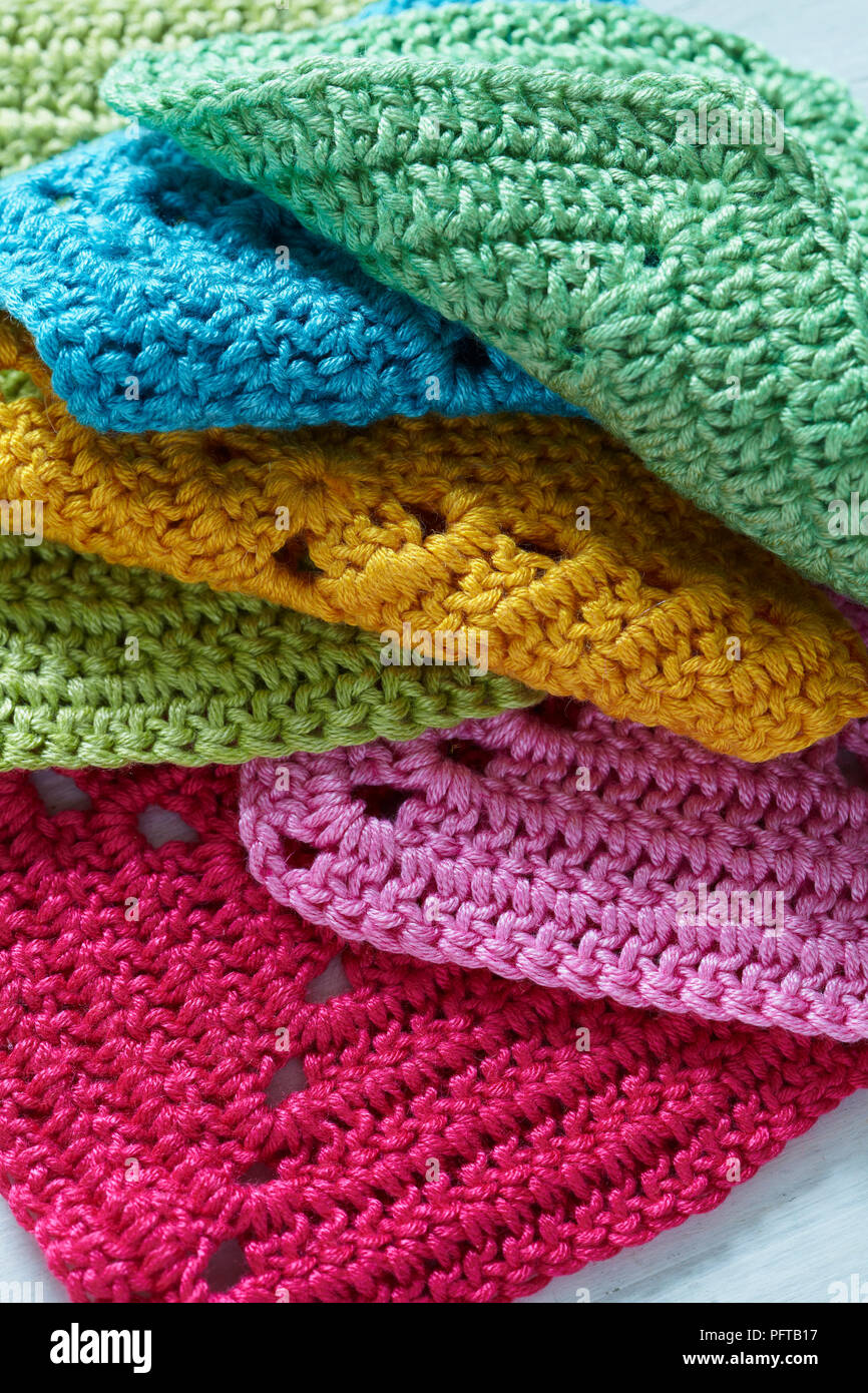 Crochet squares hi-res stock photography and images - Alamy