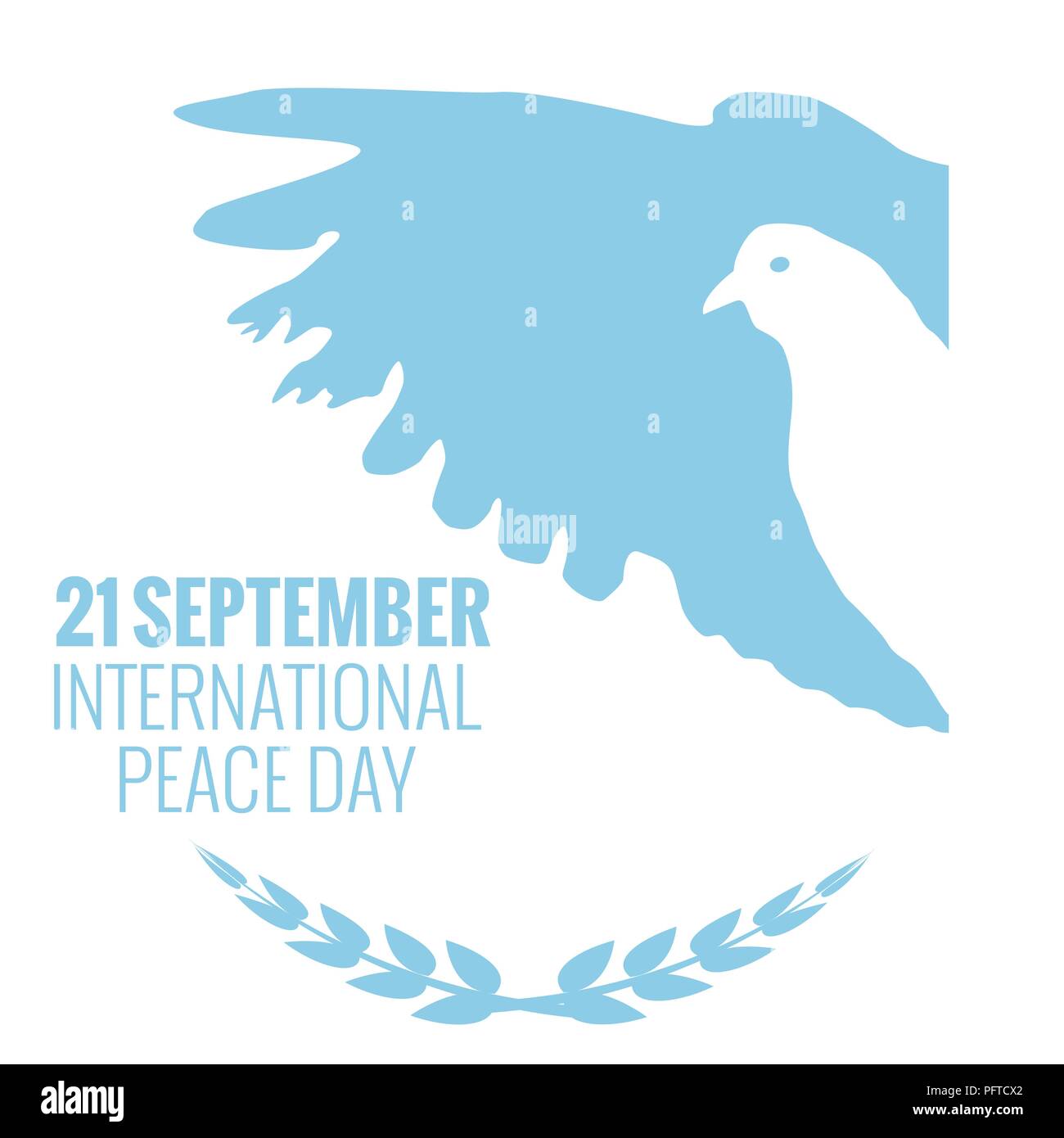 21 September International Peace Background. Vector Illustration Stock Vector