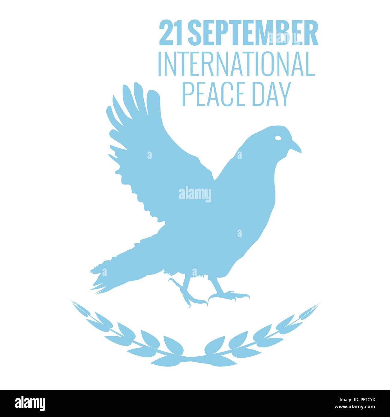 21 September International Peace Background. Vector Illustration Stock Vector