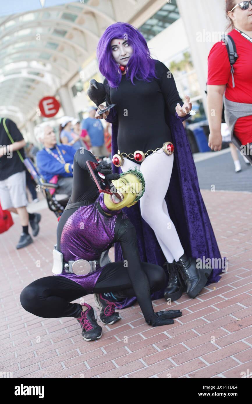 2018 San Diego Comic Con Cosplay Cosplayers Featuring Raven and