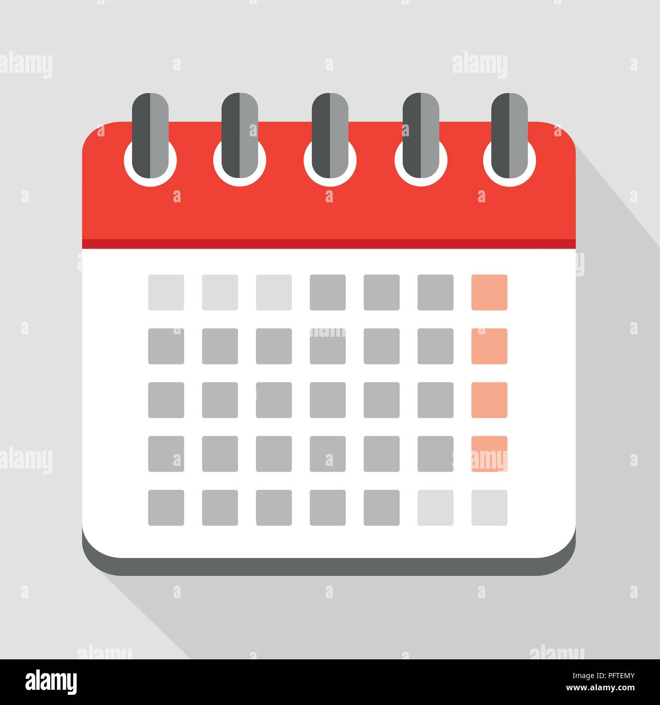 Digital calendar Imágenes vectoriales de stock - Alamy