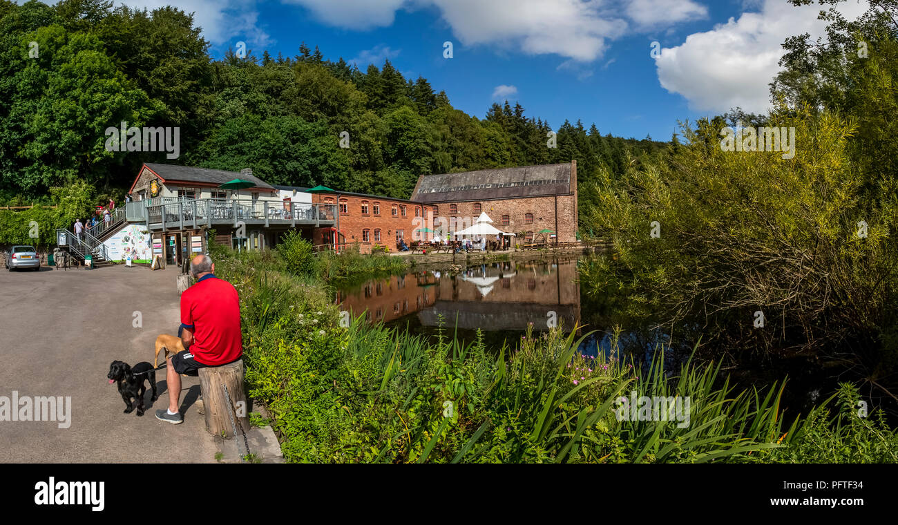 Dean Heritage Centre and Museum in the Forest of Dean hosts a brass band Sunday afternoon with Cinderford Band Stock Photo