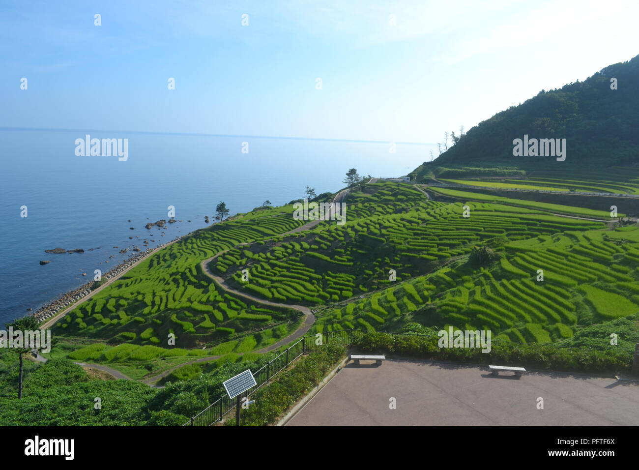 Senmaida rice terraces in Wajima, Japan Stock Photo