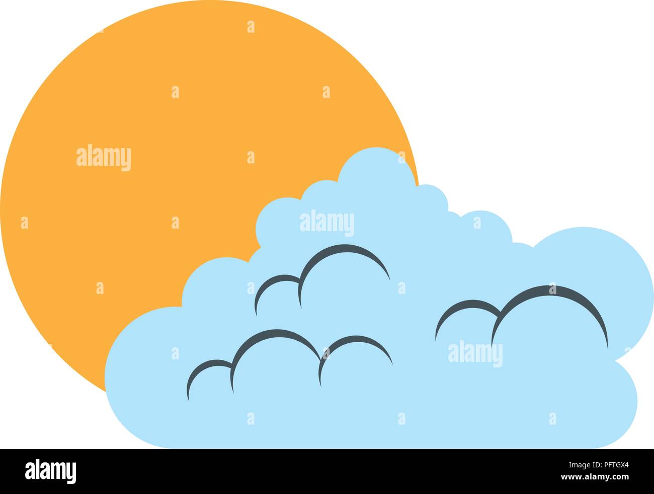 summer sun with clouds Stock Vector Image & Art - Alamy