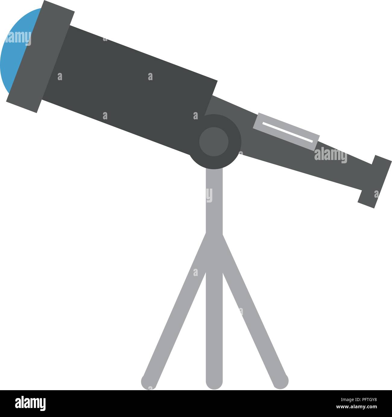 telescope device isolated icon Stock Vector