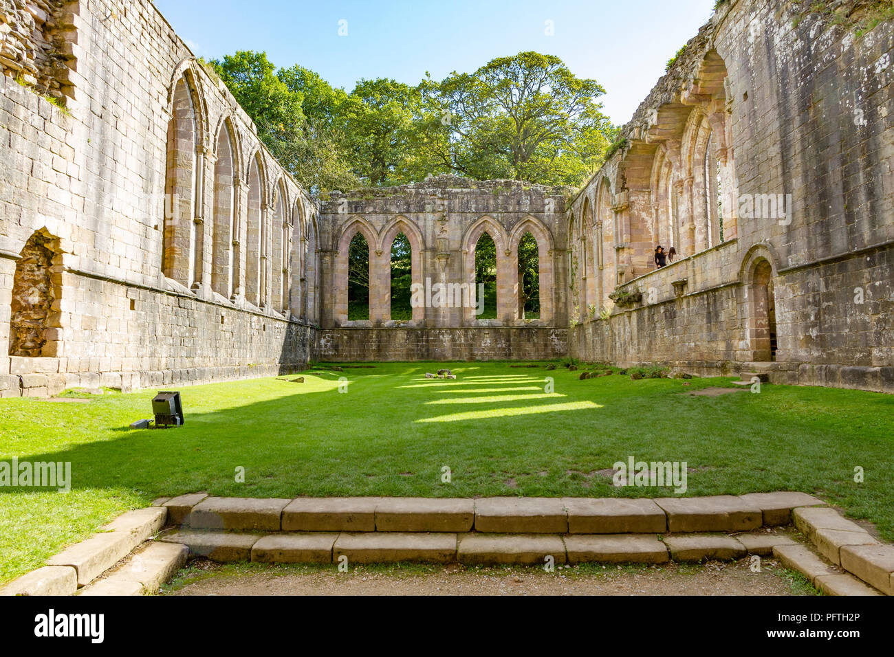 Fountains Abbey in Ripon, North Yorkshire Stock Photo Alamy