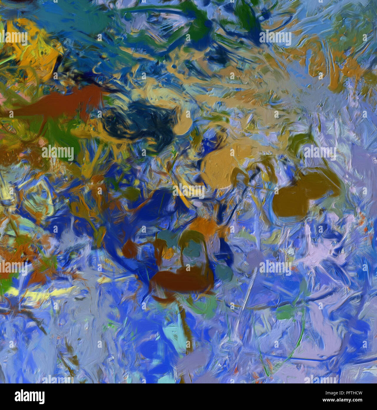 Abstract art background. Soft brushstrokes of paint. Good for printed