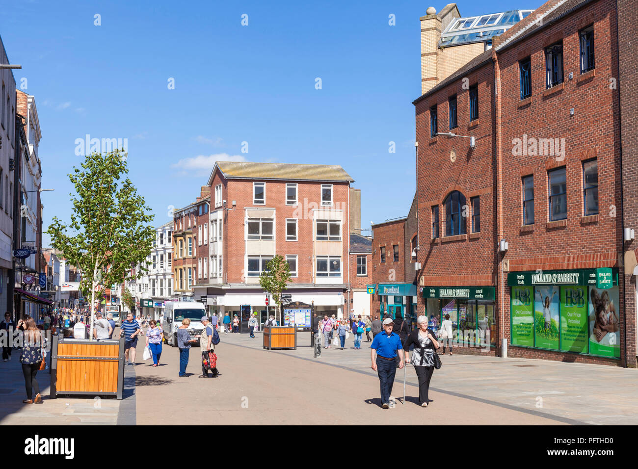 scarborough uk town centre main street scarborough Westborough Brunswick shopping centre Scarborough yorkshire england uk gb europe Stock Photo