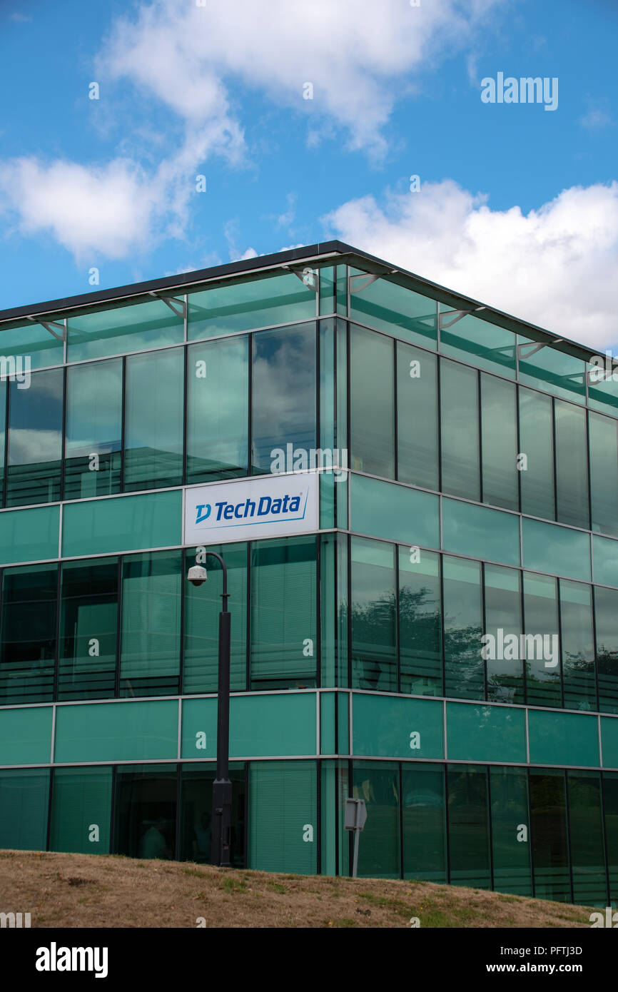 Basingstoke United Kingdom August 14 2018 The Chineham Office Of Tech Data An It And Logistics Company Stock Photo Alamy