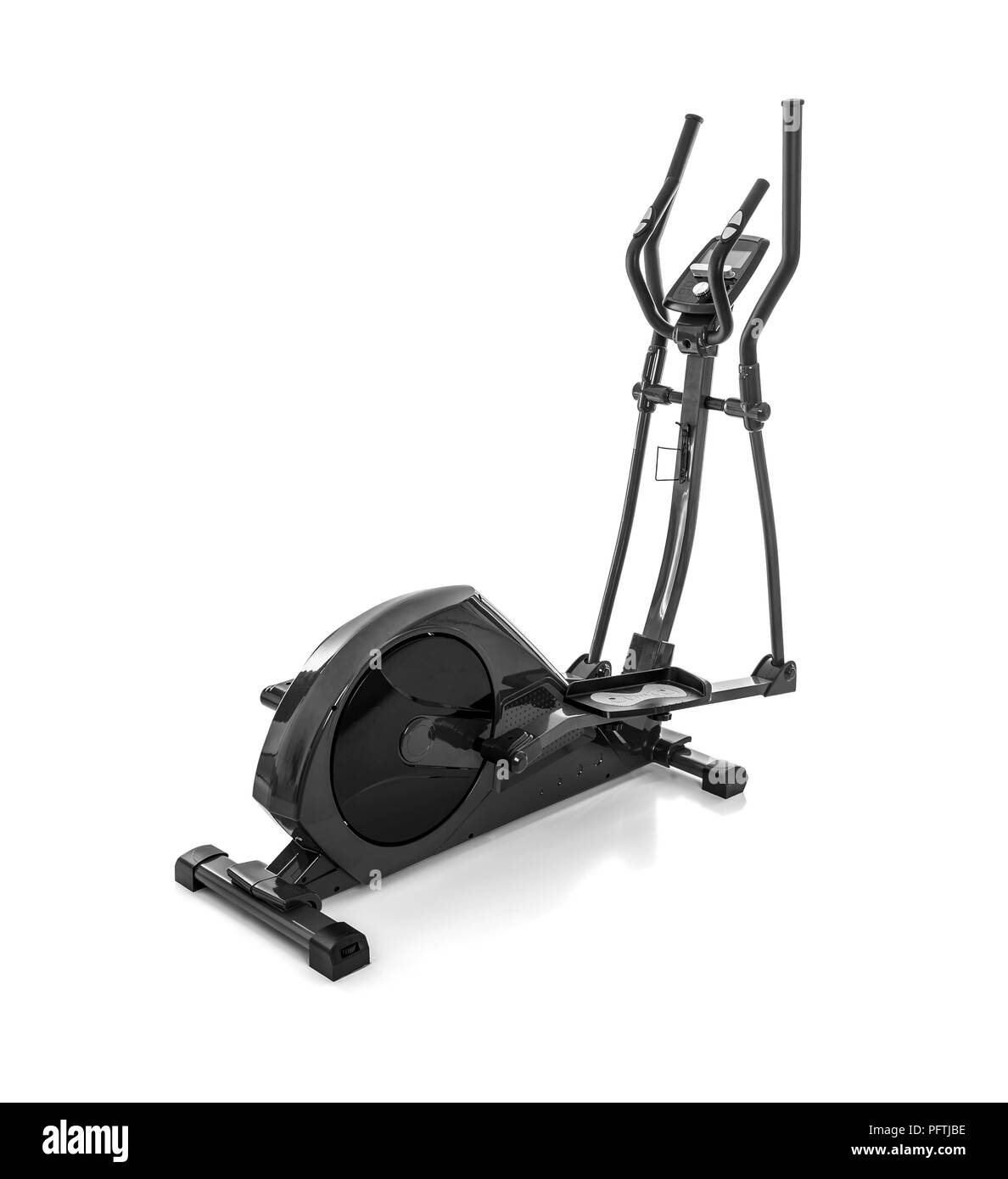 Elliptical trainer or orbitrack isolated on a white background Stock