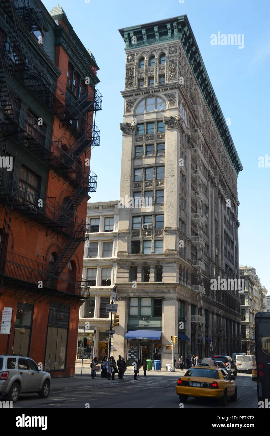 Old buildings with fire escape, New York City, USA Stock Photo - Alamy