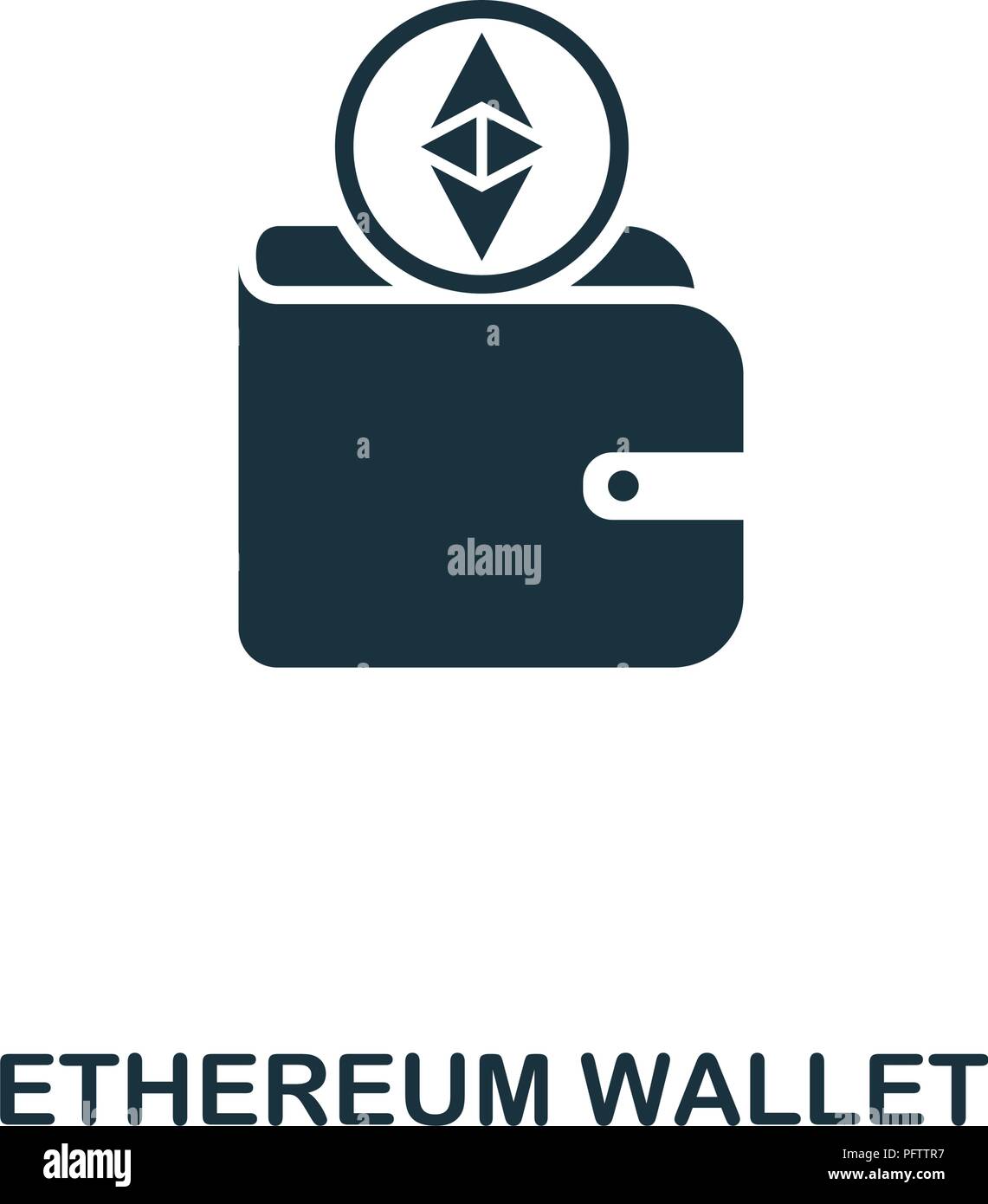 Ethereum Wallet icon. Monochrome style design from crypto currency  collection. UI. Pixel perfect simple pictogram ethereum wallet icon. Web  design, ap Stock Vector Image & Art - Alamy