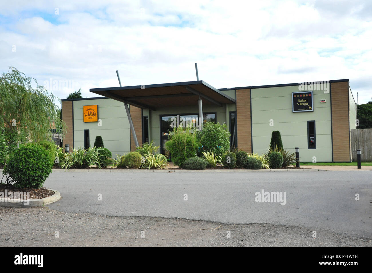 The entrance to the Yorkshire Wildlife Park, Doncaster, South Yorkshire