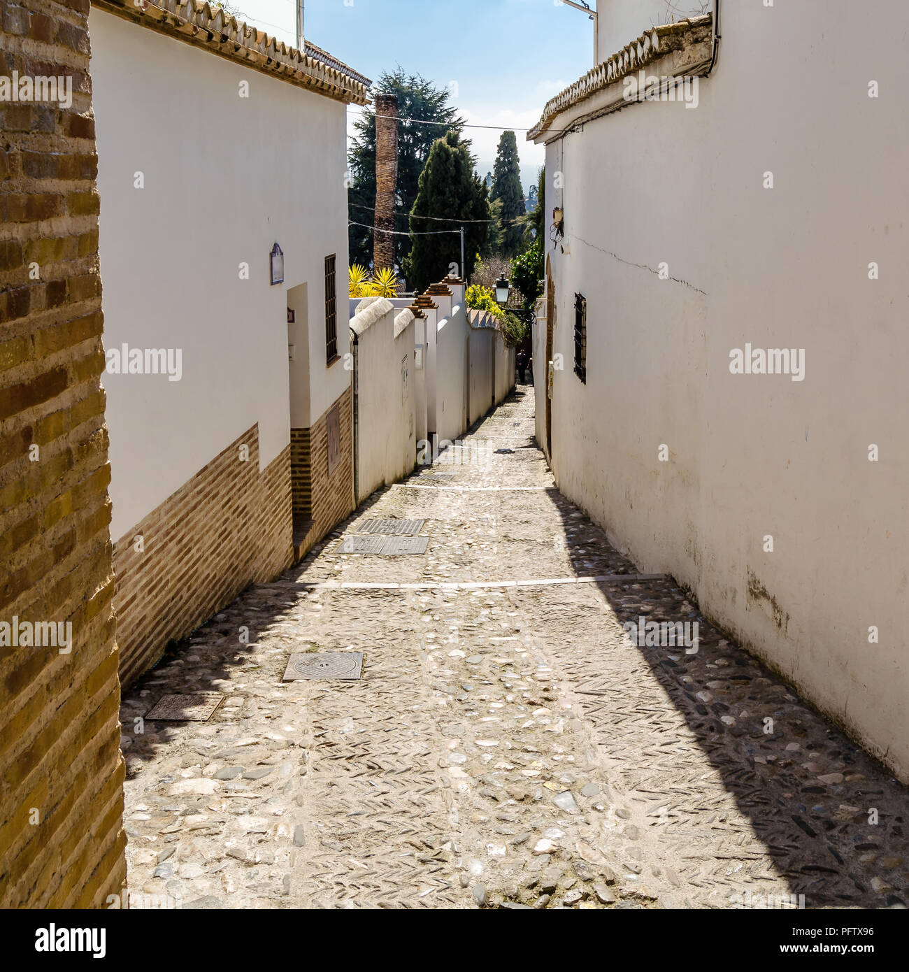Typical architecture in Granada, Andalusia, southern Spain Stock Photo