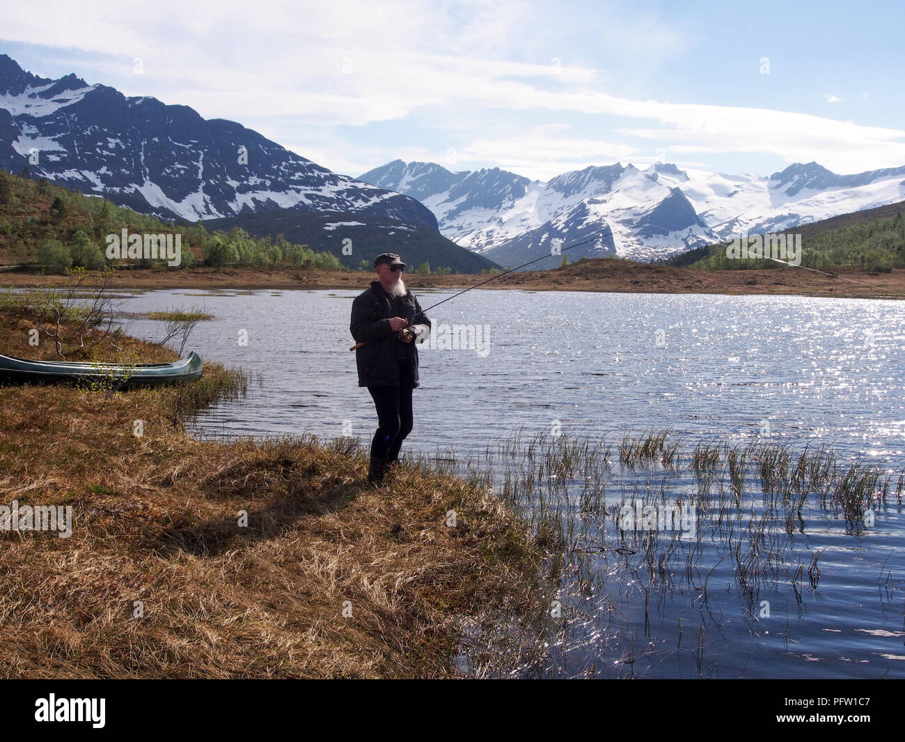 Norway landscape fisherman hi-res stock photography and images - Alamy