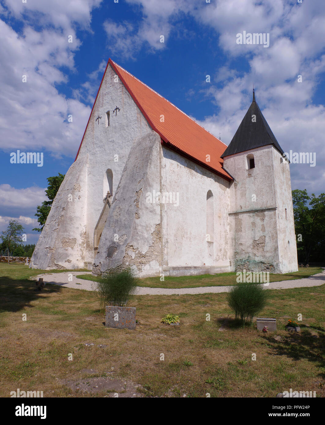 Ridala Church in Lääne County, Estonia Stock Photo