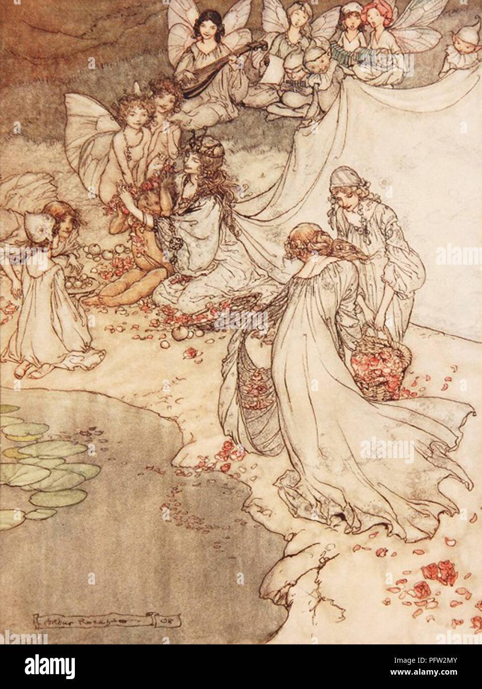 Vintage illustration by Arthur Rackham Stock Photo - Alamy