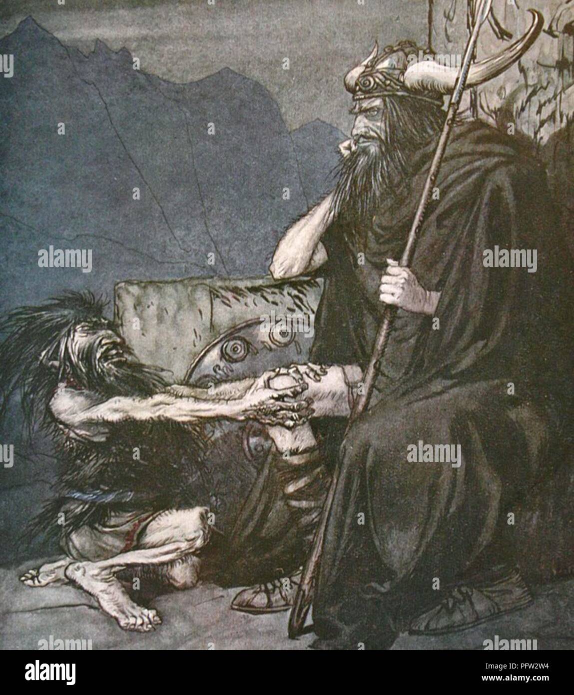 Vintage illustration by Arthur Rackham Stock Photo - Alamy
