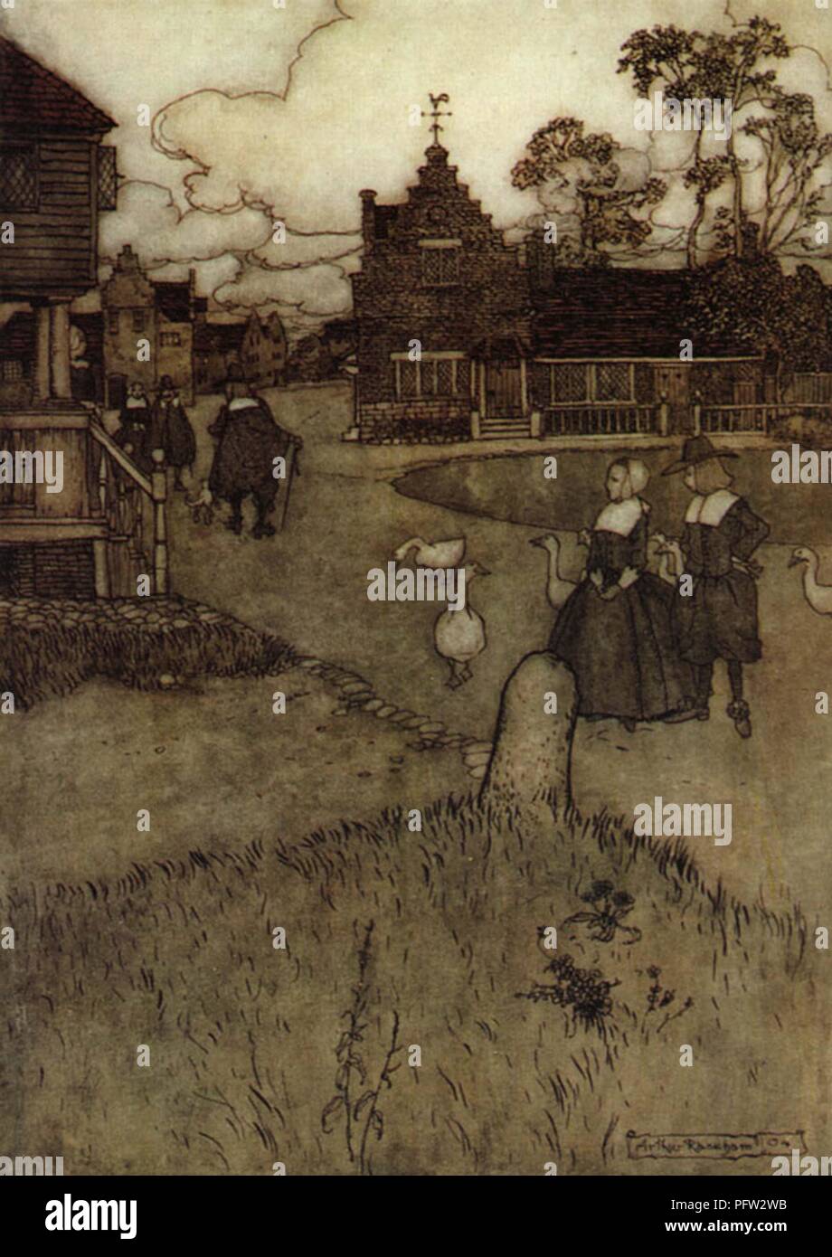 Vintage illustration by Arthur Rackham Stock Photo - Alamy