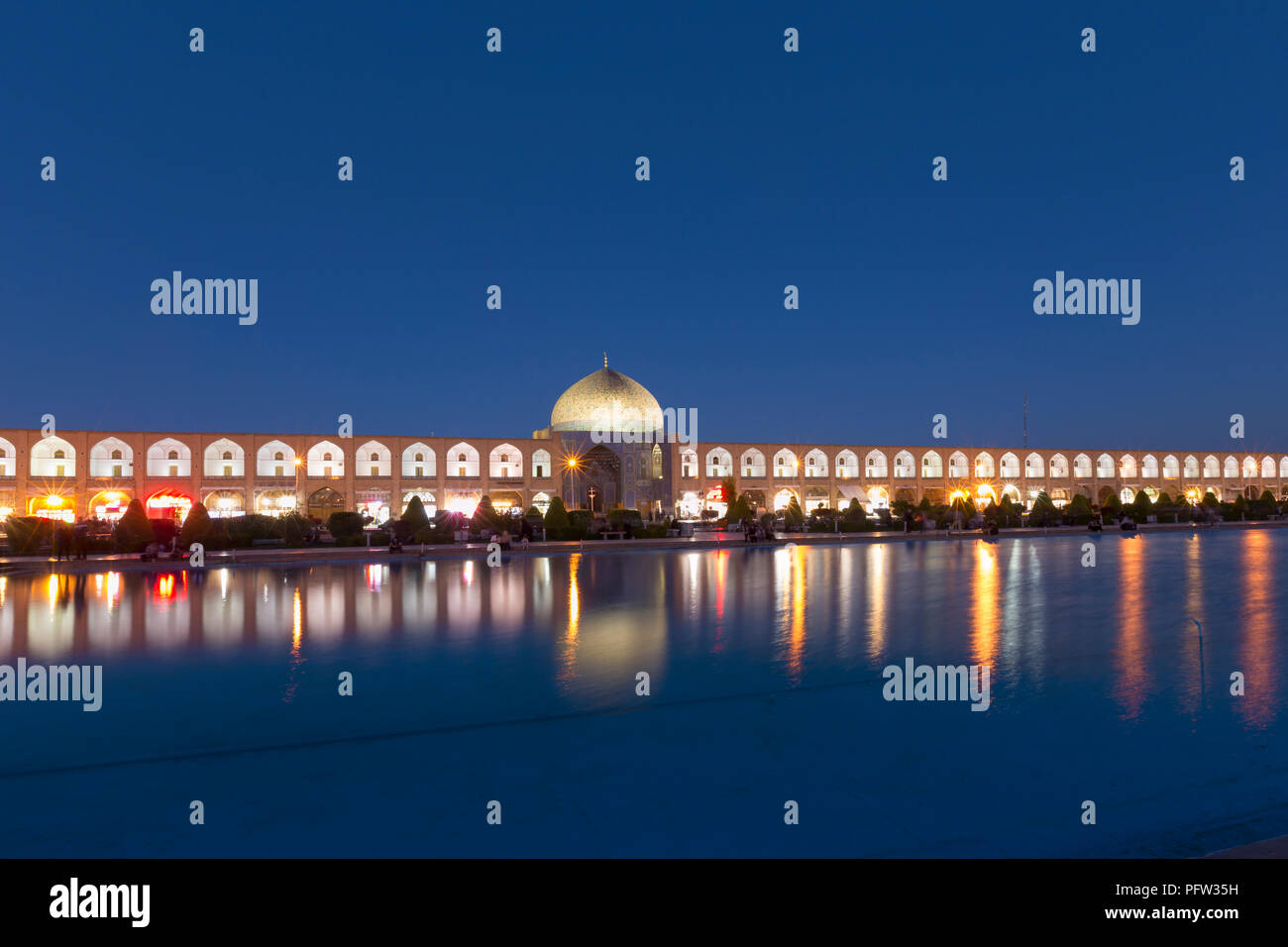 Imam square with Lotfollah mosque , Isfahan, Iran Stock Photo