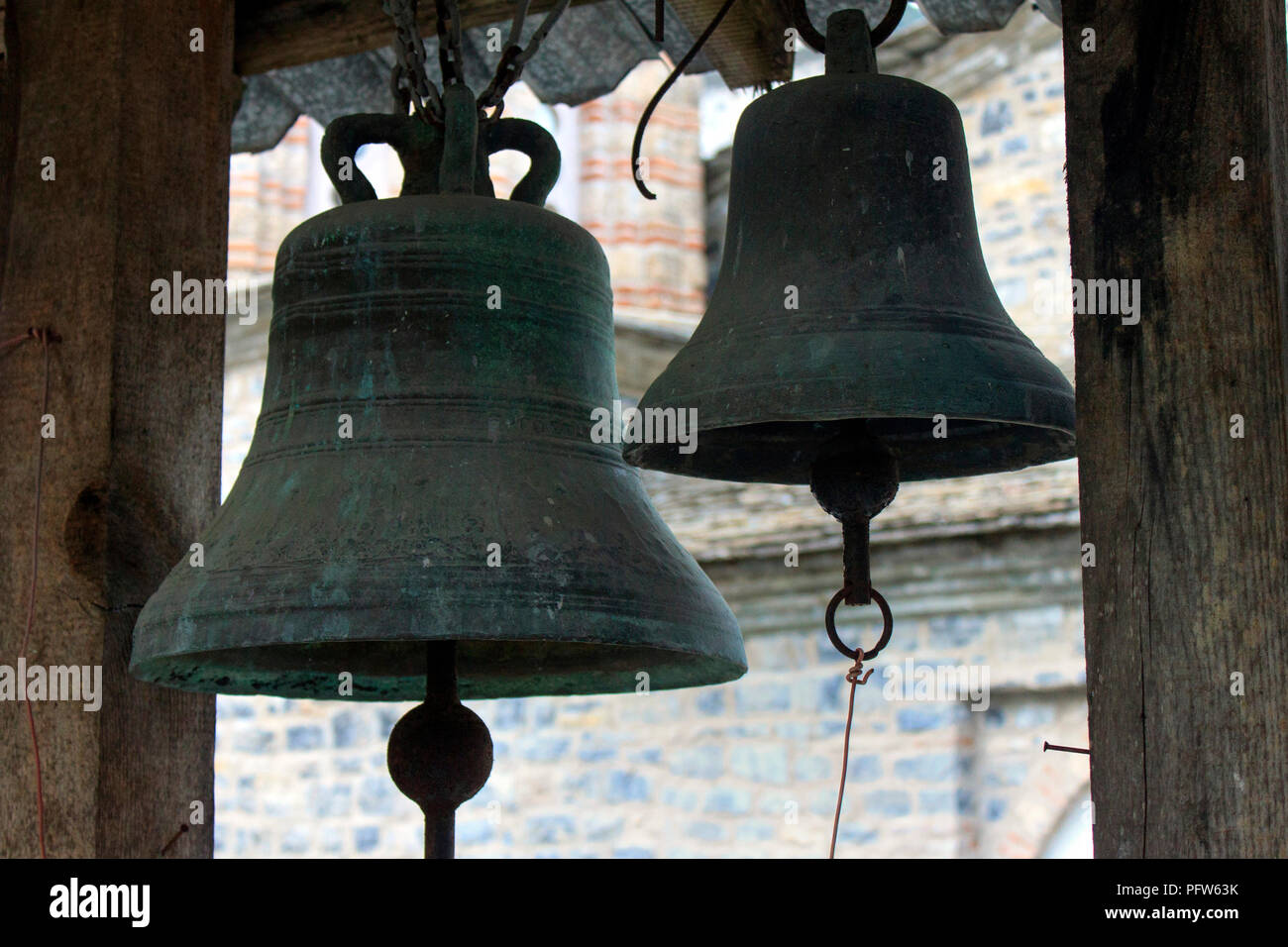 Old orthodox monastery bells Stock Photo Alamy
