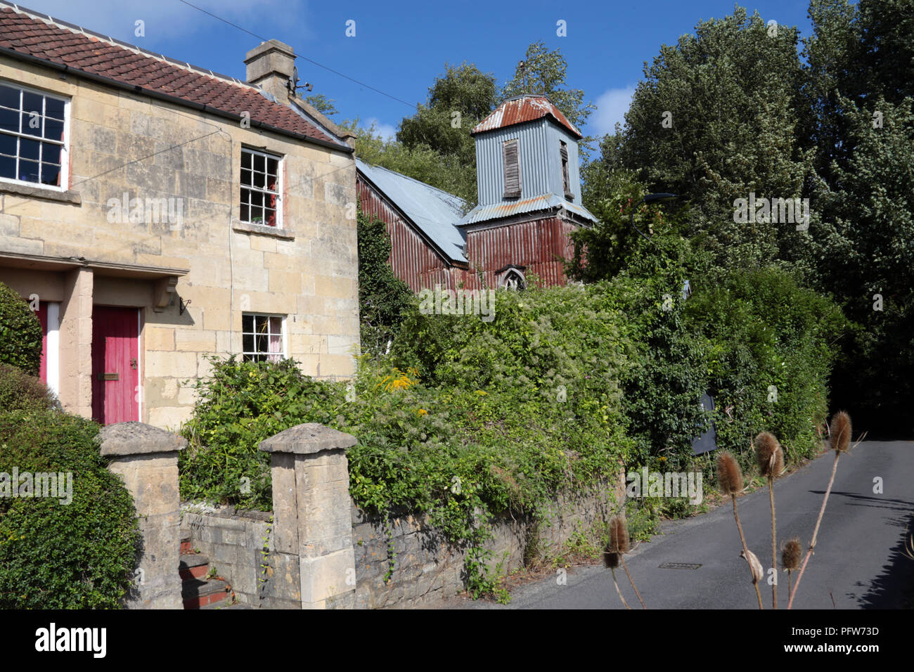 Georgian Cottages Next To The Tin Church Of Bailbrook Mission