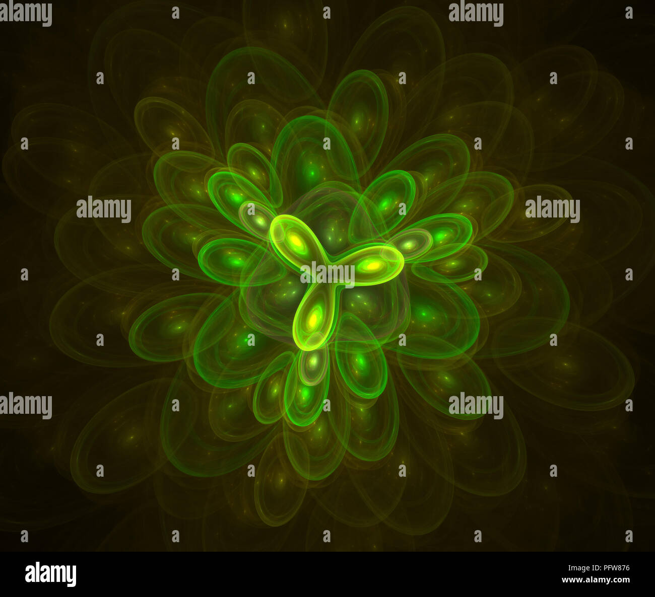Microbiology pattern. Cell division. An abstract computer generated ...