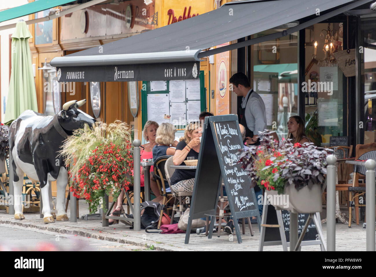 Fromagerie Hermann in St Valery-sur-Somme Stock Photo