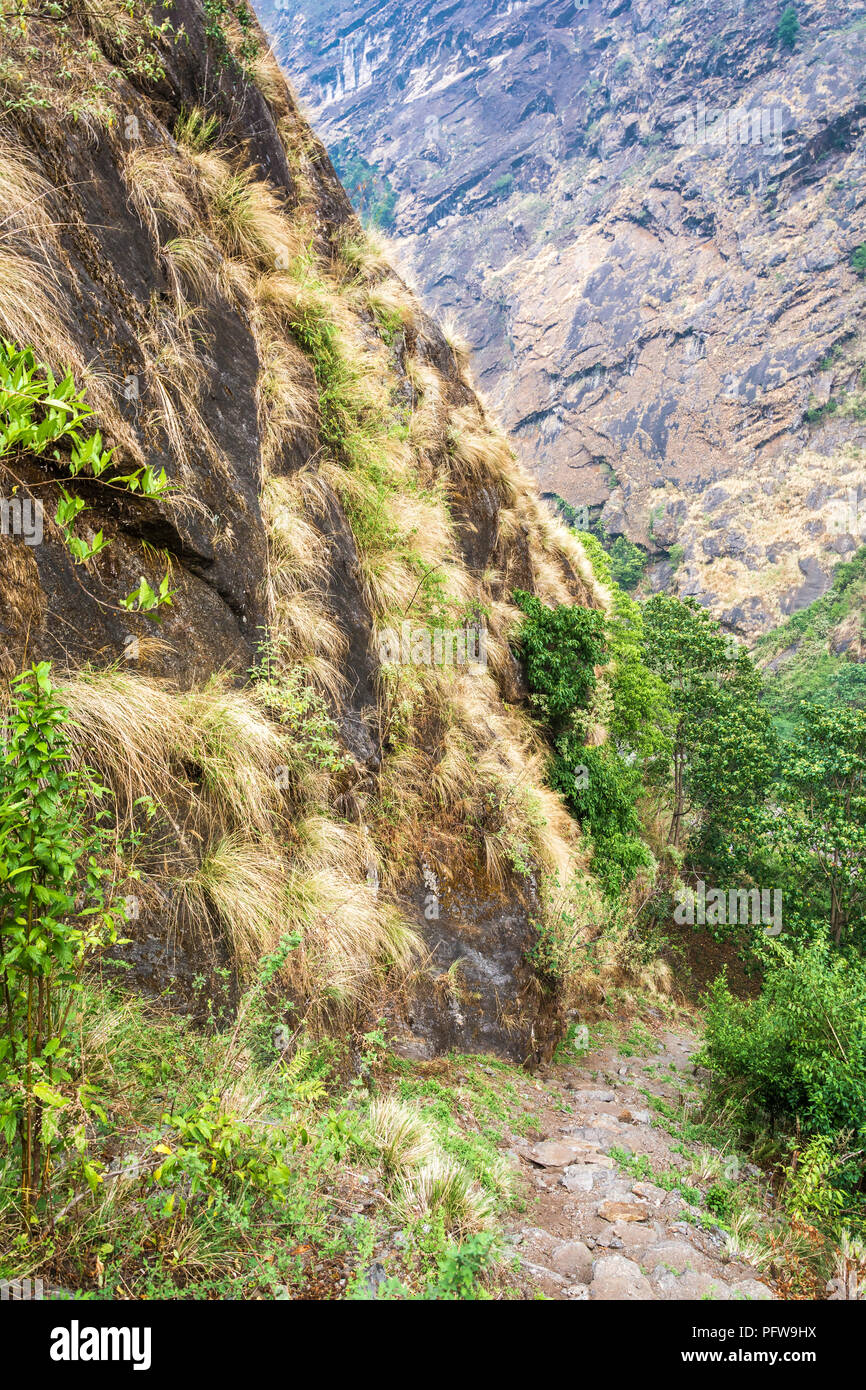Narrow rocky mountain trail hi-res stock photography and images - Alamy