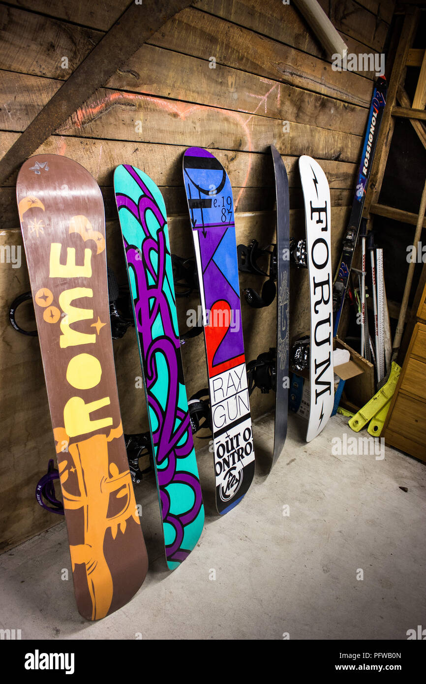 snowboards Stock Photo