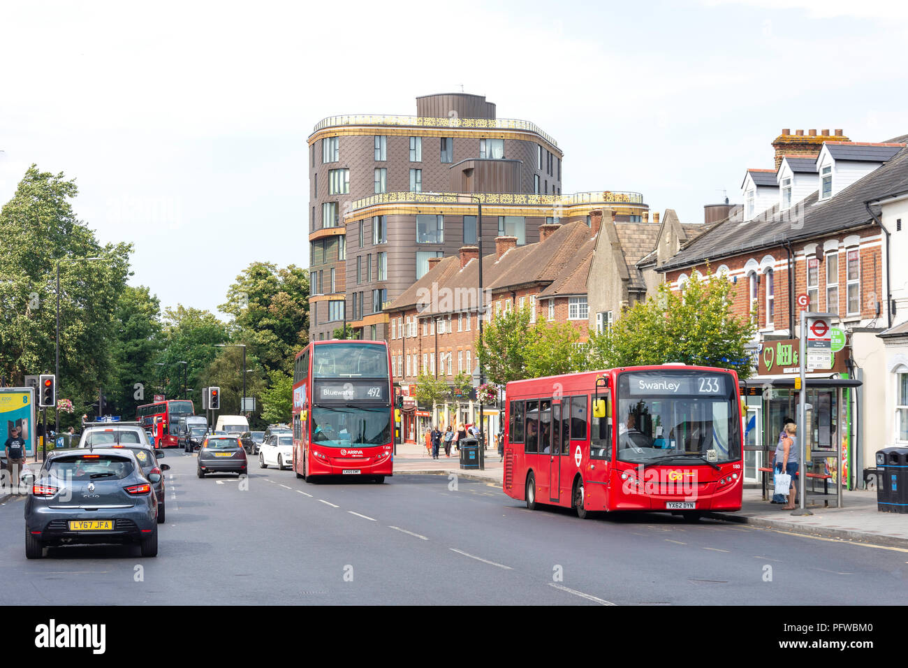 Station Road, Sidcup, London Borough of Bexley, Greater London, England, United Kingdom Stock
