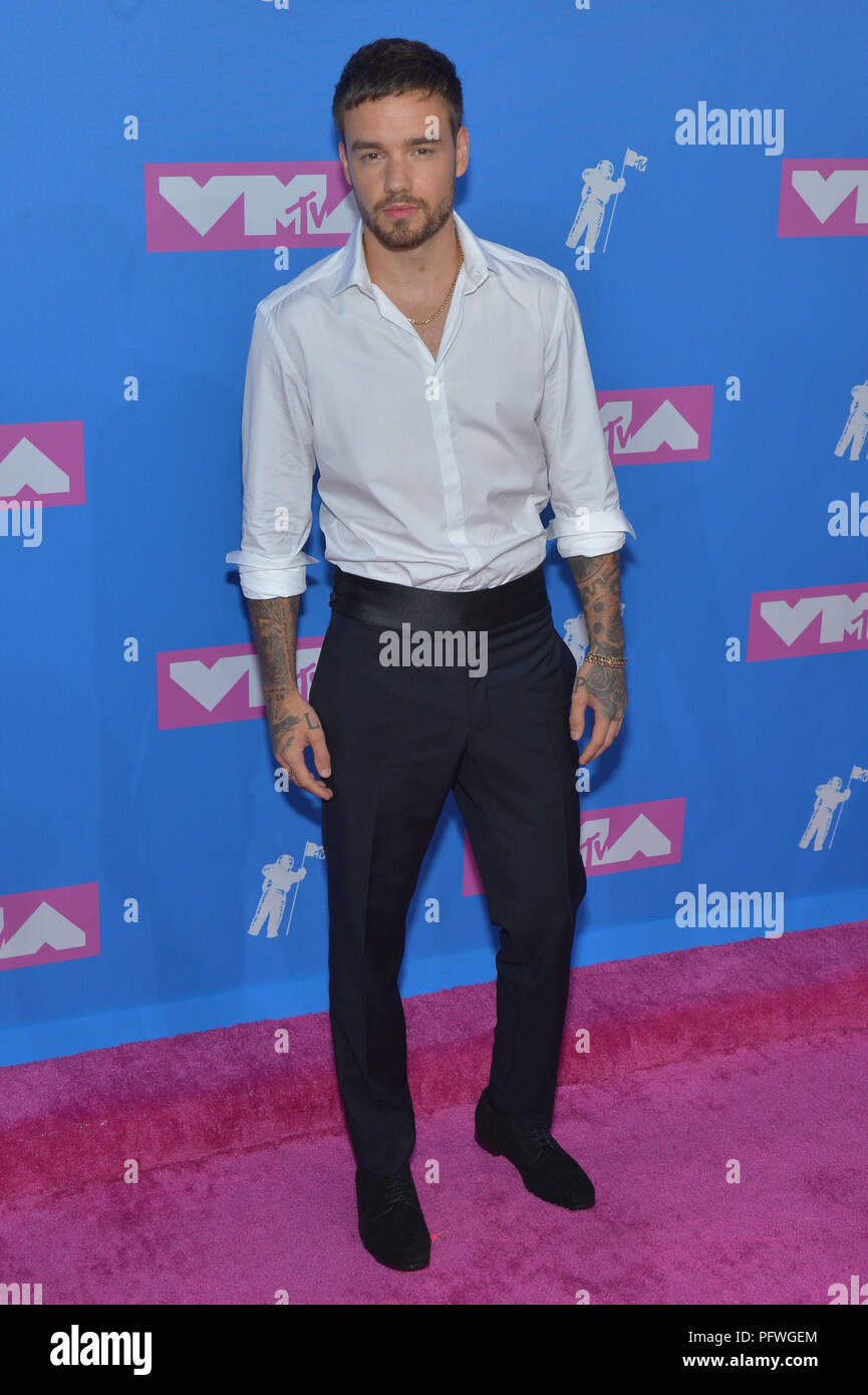 Liam Payne attends the 2018 MTV Video Music Awards at Radio City Music Hall on August 20, 2018 in New York City. Stock Photo