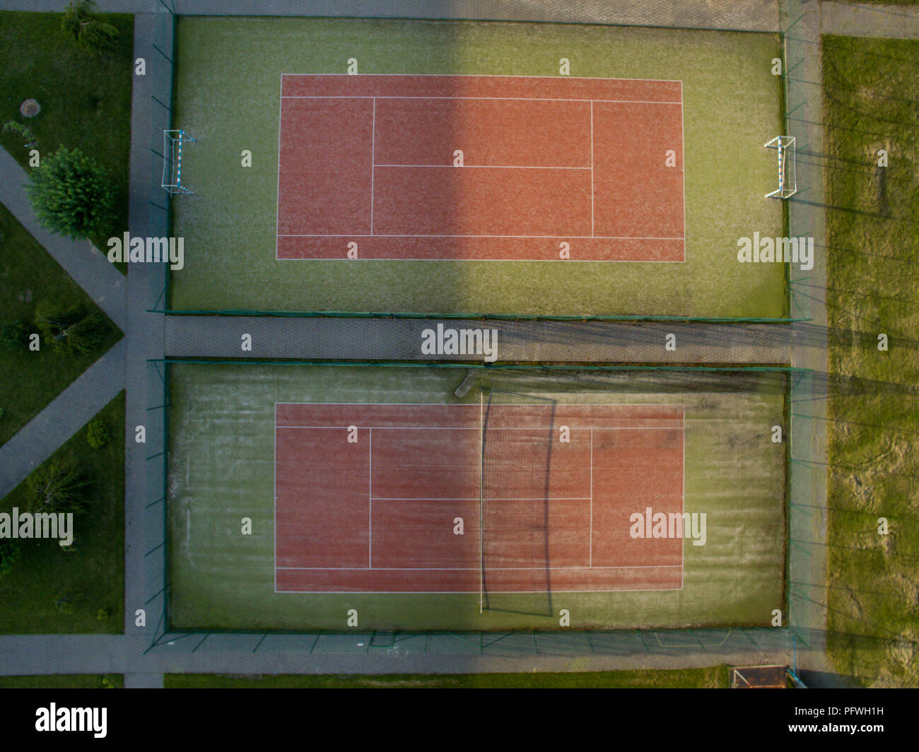 Wimbledon tennis courts aerial hires stock photography and images Alamy