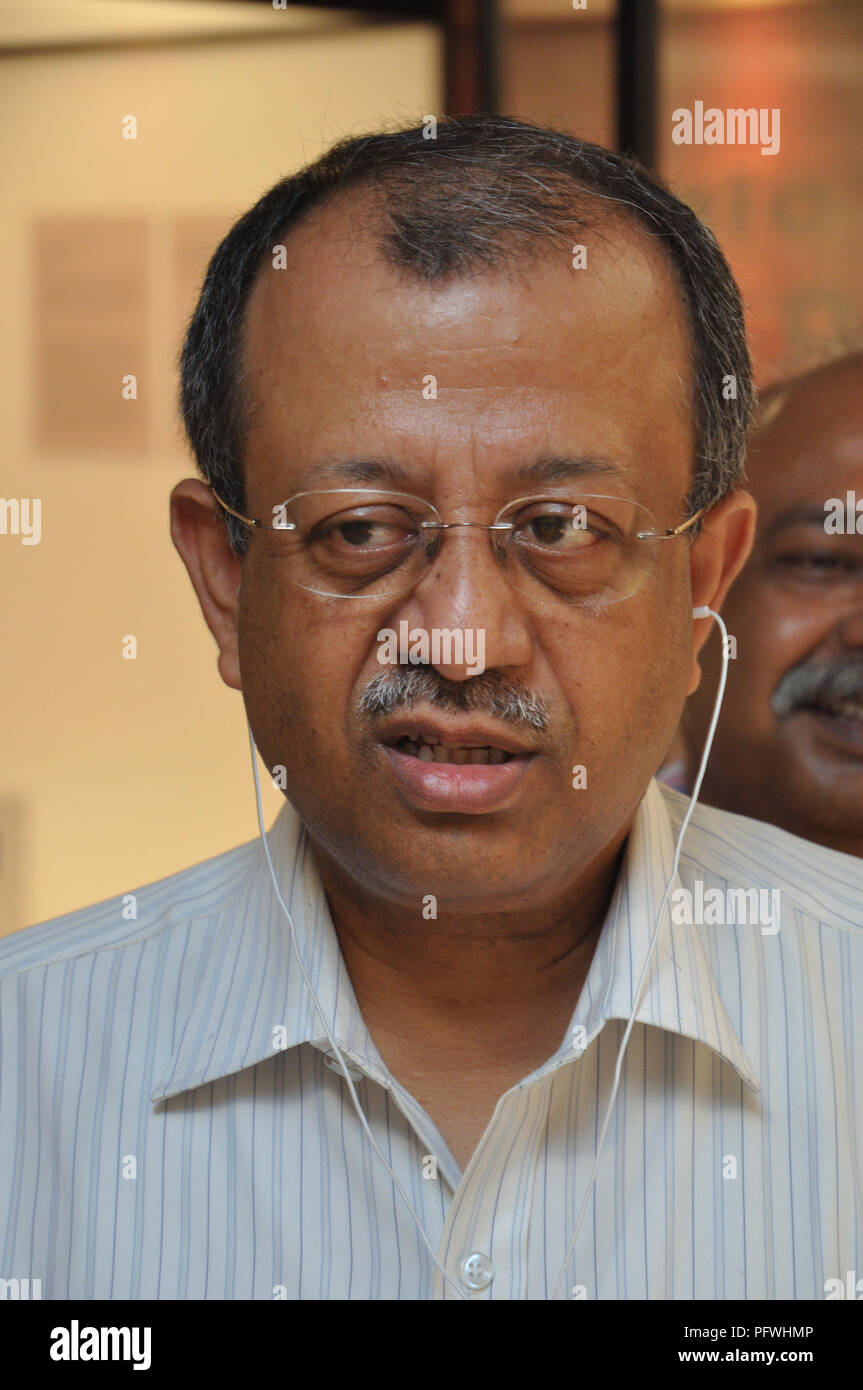 Jayanta Sengupta, PhD, (graduated in 1982) is musicologist and historian from Kolkata, India Stock Photo