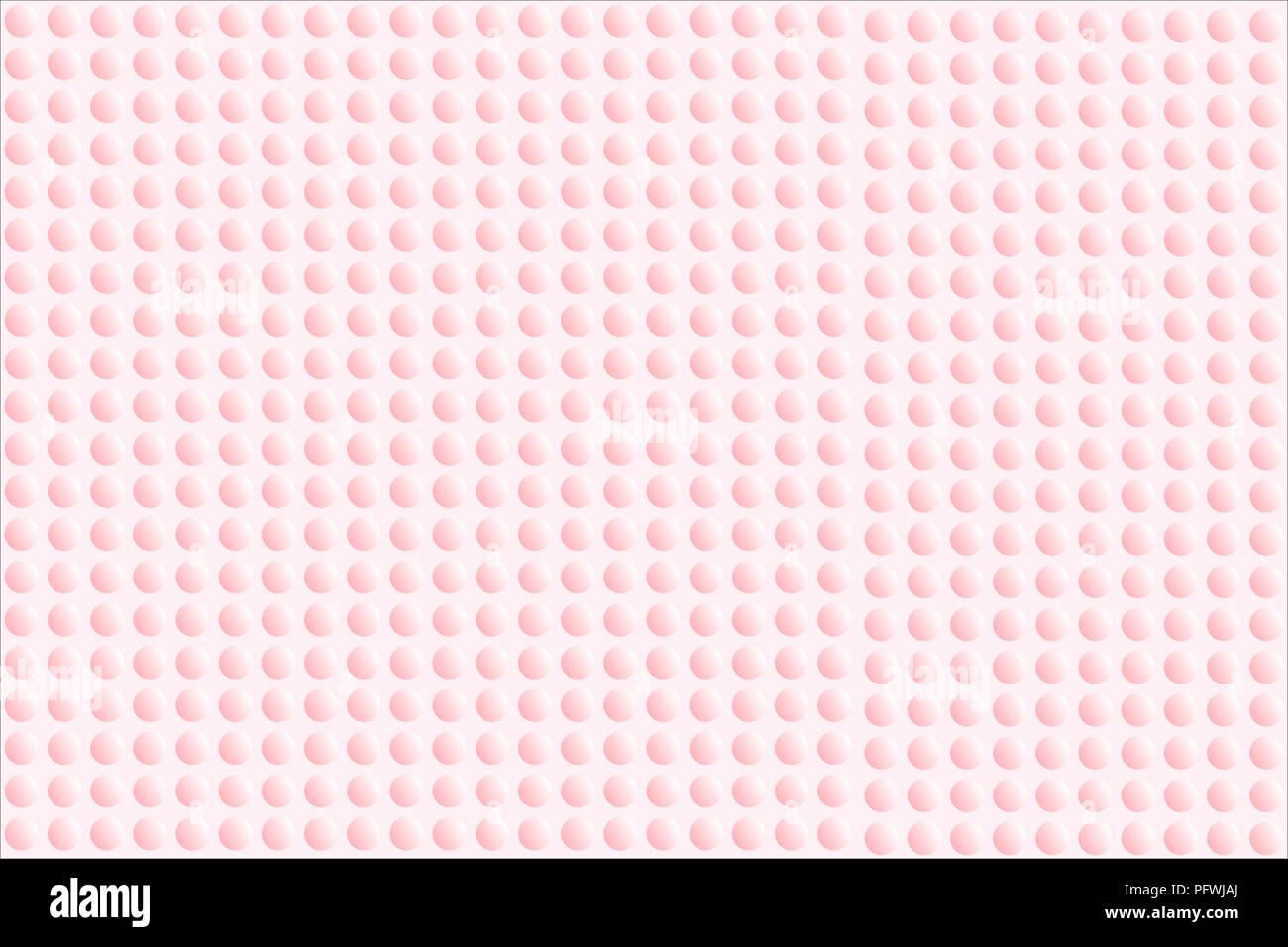 Abstract bumpy surface texture of gradient white and pink round dots ...