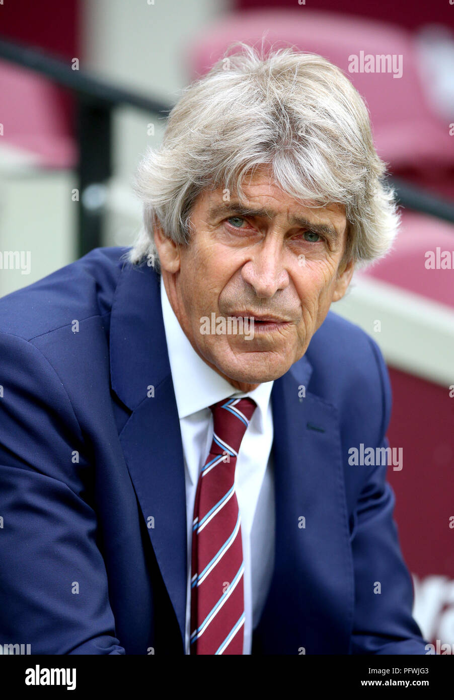 West Ham United manager Manuel Pellegrini during the Premier League