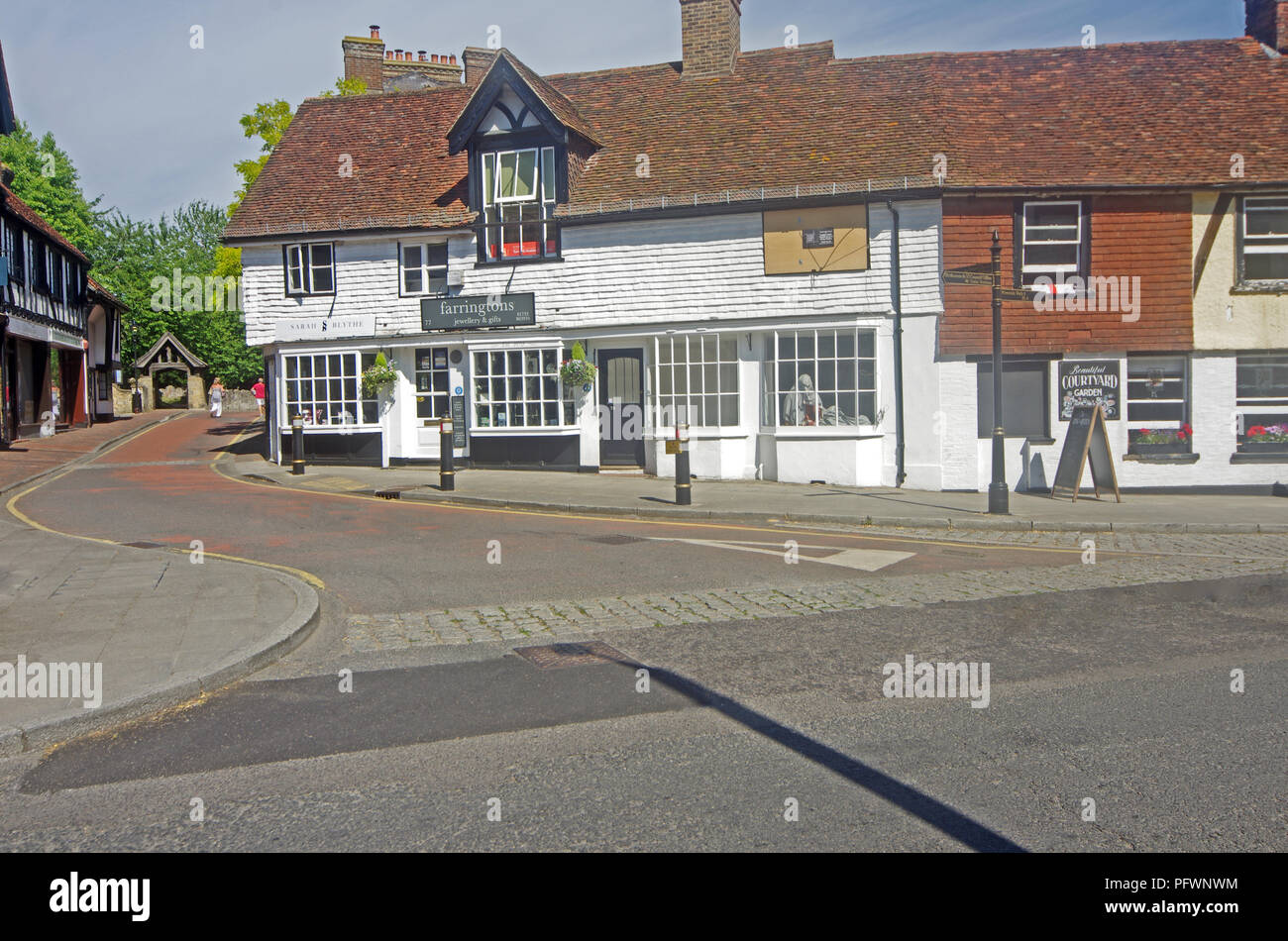 Edenbridge Town High Street Kent Stock Photo Alamy