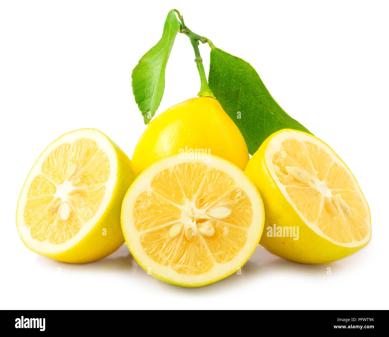Fresh lemon isolated Stock Photo - Alamy