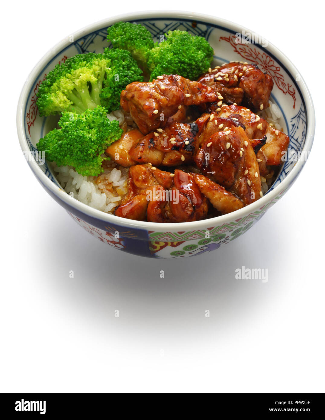 teriyaki chicken rice bowl, japanese food Stock Photo Alamy