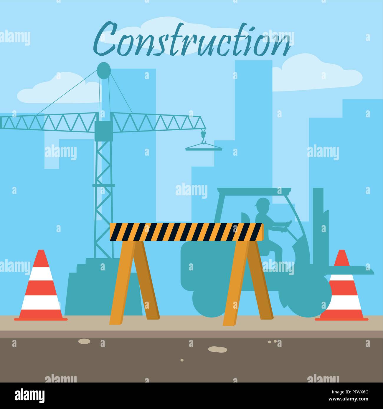 Construction zone concept Stock Vector Image & Art - Alamy