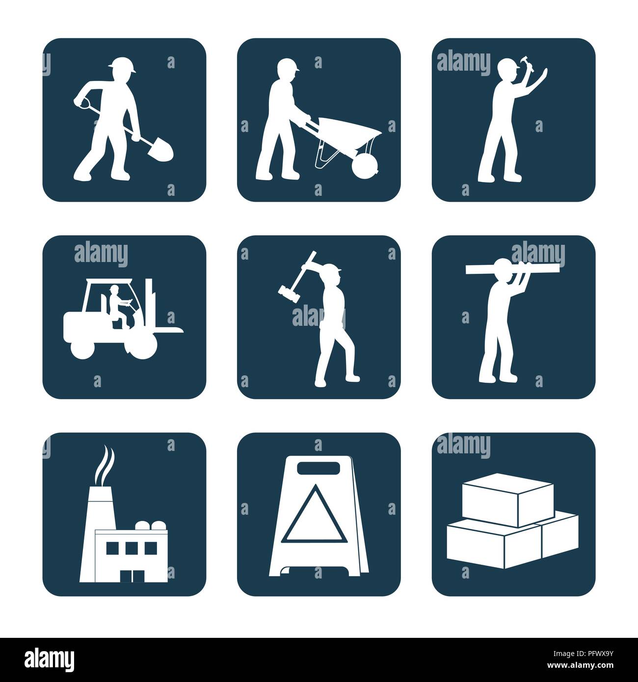 Set of contruction icons Stock Vector Image & Art - Alamy